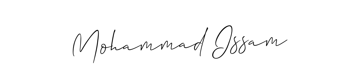 Also we have Mohammad Issam name is the best signature style. Create professional handwritten signature collection using Allison_Script autograph style. Mohammad Issam signature style 2 images and pictures png