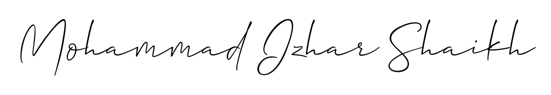 Get inspired by this graceful Allison_Script signature style for name Mohammad Izhar Shaikh. Smooth loops and balanced proportions for everyday use. Mohammad Izhar Shaikh signature style 2 images and pictures png