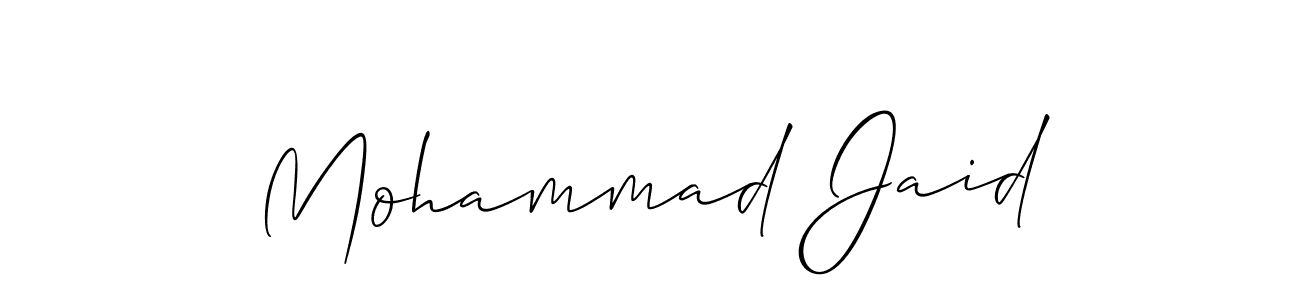 Mohammad Jaid stylish signature style. Best Handwritten Sign (Allison_Script) for my name. Handwritten Signature Collection Ideas for my name Mohammad Jaid. Mohammad Jaid signature style 2 images and pictures png