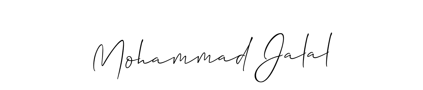 Also You can easily find your signature by using the search form. We will create Mohammad Jalal name handwritten signature images for you free of cost using Allison_Script sign style. Mohammad Jalal signature style 2 images and pictures png