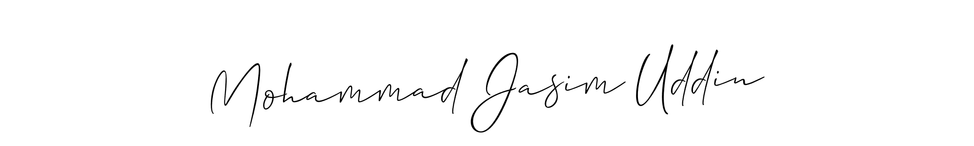 Create a beautiful signature design for name Mohammad Jasim Uddin. With this signature (Allison_Script) fonts, you can make a handwritten signature for free. Mohammad Jasim Uddin signature style 2 images and pictures png