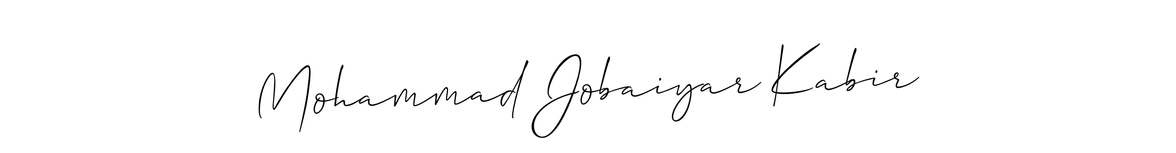 Check out images of Autograph of Mohammad Jobaiyar Kabir name. Actor Mohammad Jobaiyar Kabir Signature Style. Allison_Script is a professional sign style online. Mohammad Jobaiyar Kabir signature style 2 images and pictures png