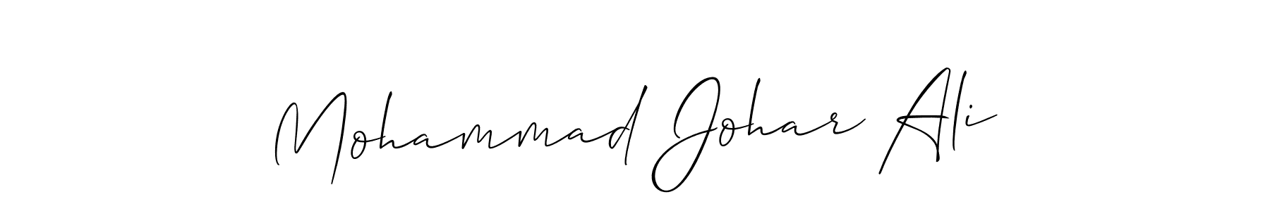 Make a beautiful signature design for name Mohammad Johar Ali. Use this online signature maker to create a handwritten signature for free. Mohammad Johar Ali signature style 2 images and pictures png