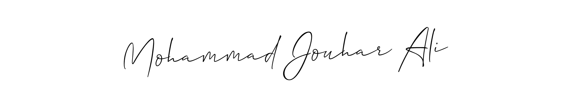 Best and Professional Signature Style for Mohammad Jouhar Ali. Allison_Script Best Signature Style Collection. Mohammad Jouhar Ali signature style 2 images and pictures png