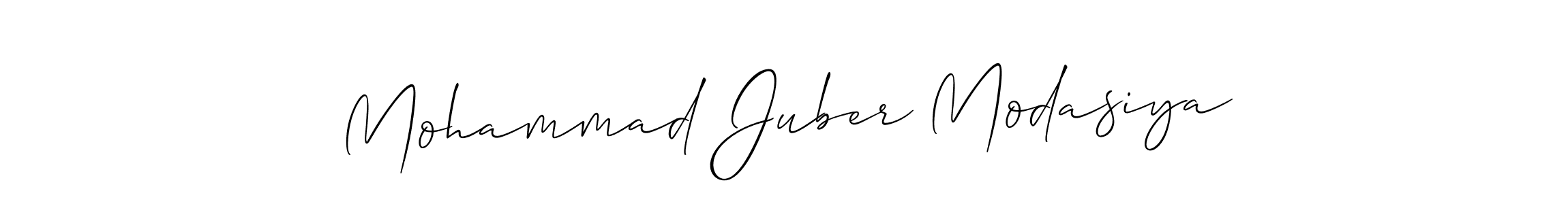 Also You can easily find your signature by using the search form. We will create Mohammad Juber Modasiya name handwritten signature images for you free of cost using Allison_Script sign style. Mohammad Juber Modasiya signature style 2 images and pictures png