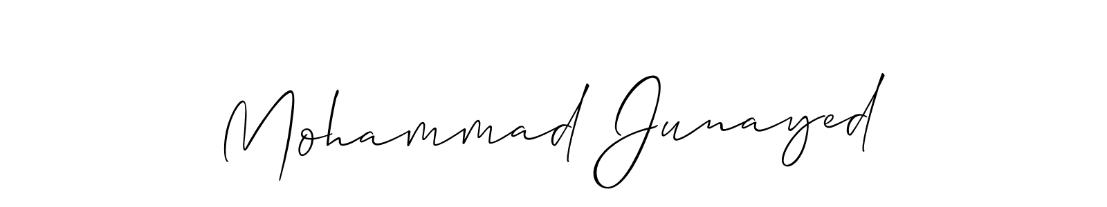 Design your own signature with our free online signature maker. With this signature software, you can create a handwritten (Allison_Script) signature for name Mohammad Junayed. Mohammad Junayed signature style 2 images and pictures png