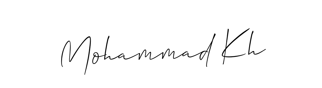 Design your own signature with our free online signature maker. With this signature software, you can create a handwritten (Allison_Script) signature for name Mohammad Kh. Mohammad Kh signature style 2 images and pictures png