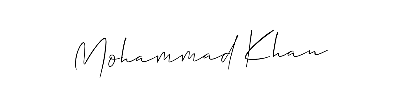 How to Draw Mohammad Khan signature style? Allison_Script is a latest design signature styles for name Mohammad Khan. Mohammad Khan signature style 2 images and pictures png