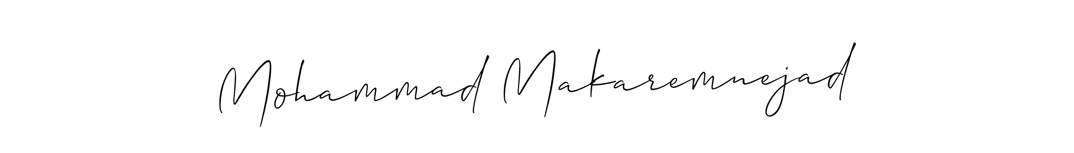 You should practise on your own different ways (Allison_Script) to write your name (Mohammad Makaremnejad) in signature. don't let someone else do it for you. Mohammad Makaremnejad signature style 2 images and pictures png