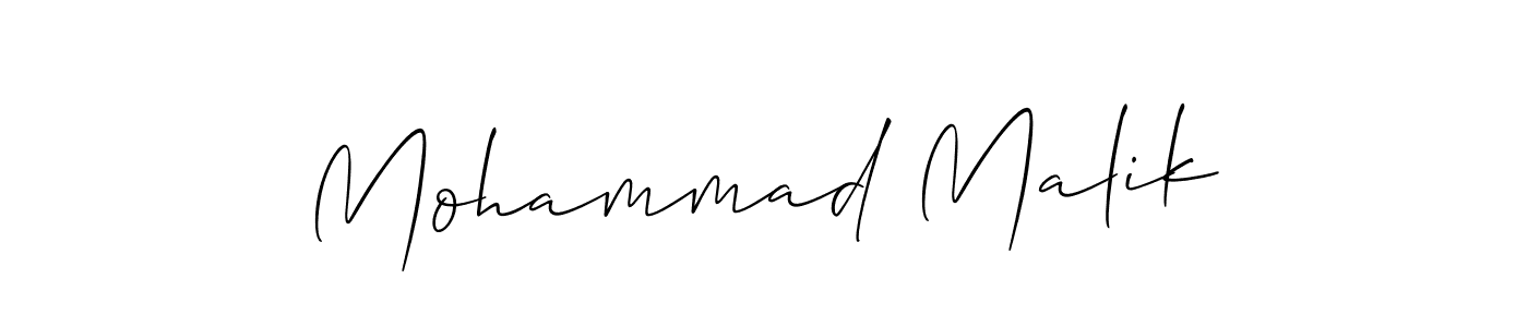 How to make Mohammad Malik signature? Allison_Script is a professional autograph style. Create handwritten signature for Mohammad Malik name. Mohammad Malik signature style 2 images and pictures png