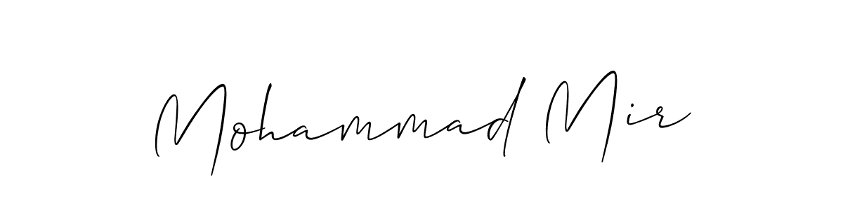 How to make Mohammad Mir name signature. Use Allison_Script style for creating short signs online. This is the latest handwritten sign. Mohammad Mir signature style 2 images and pictures png