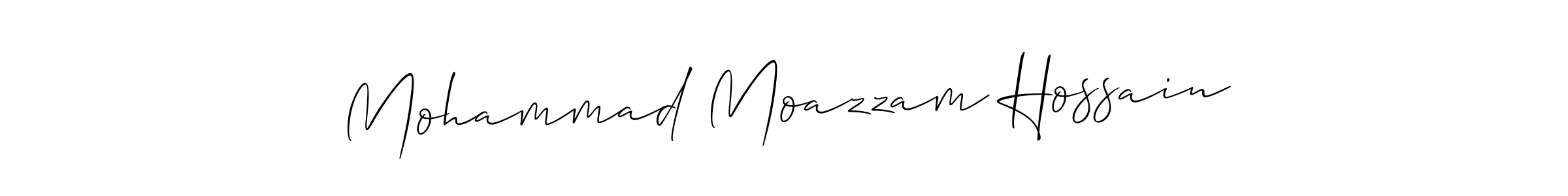 Make a beautiful signature design for name Mohammad Moazzam Hossain. With this signature (Allison_Script) style, you can create a handwritten signature for free. Mohammad Moazzam Hossain signature style 2 images and pictures png