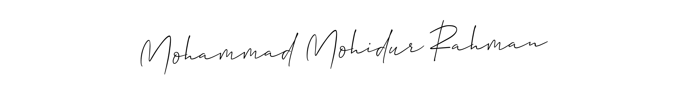 Design your own signature with our free online signature maker. With this signature software, you can create a handwritten (Allison_Script) signature for name Mohammad Mohidur Rahman. Mohammad Mohidur Rahman signature style 2 images and pictures png