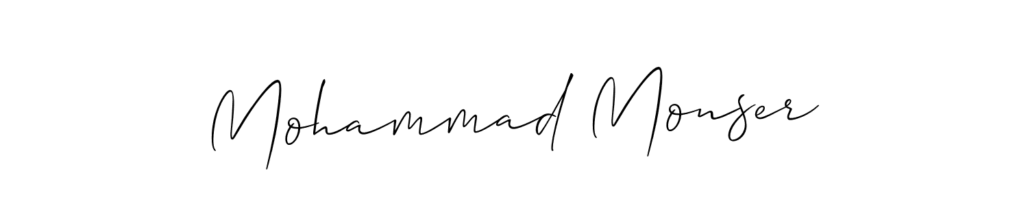Make a beautiful signature design for name Mohammad Monser. Use this online signature maker to create a handwritten signature for free. Mohammad Monser signature style 2 images and pictures png