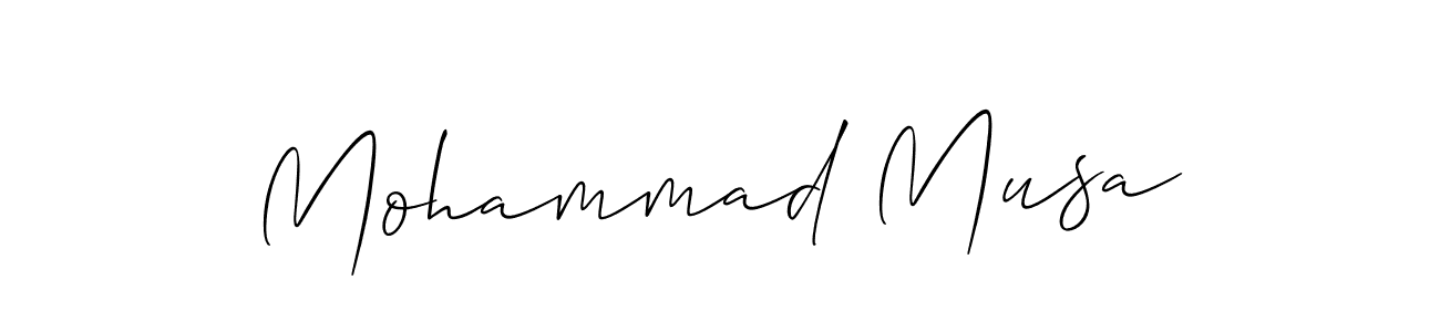 Best and Professional Signature Style for Mohammad Musa. Allison_Script Best Signature Style Collection. Mohammad Musa signature style 2 images and pictures png