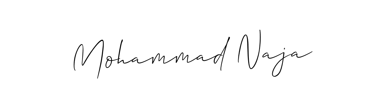 Also we have Mohammad Naja name is the best signature style. Create professional handwritten signature collection using Allison_Script autograph style. Mohammad Naja signature style 2 images and pictures png