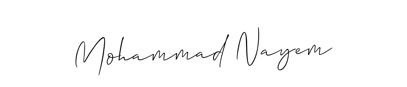 Once you've used our free online signature maker to create your best signature Allison_Script style, it's time to enjoy all of the benefits that Mohammad Nayem name signing documents. Mohammad Nayem signature style 2 images and pictures png