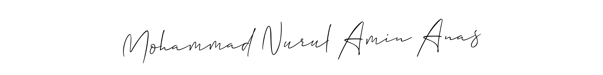 Make a beautiful signature design for name Mohammad Nurul Amin Anas. With this signature (Allison_Script) style, you can create a handwritten signature for free. Mohammad Nurul Amin Anas signature style 2 images and pictures png