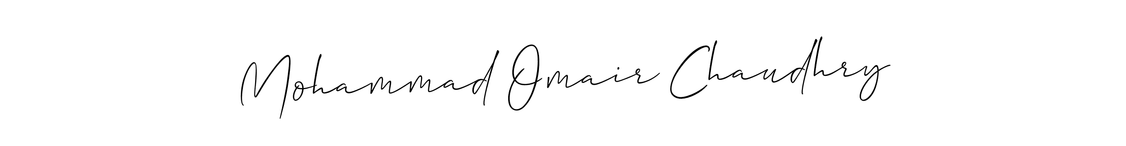 How to make Mohammad Omair Chaudhry signature? Allison_Script is a professional autograph style. Create handwritten signature for Mohammad Omair Chaudhry name. Mohammad Omair Chaudhry signature style 2 images and pictures png