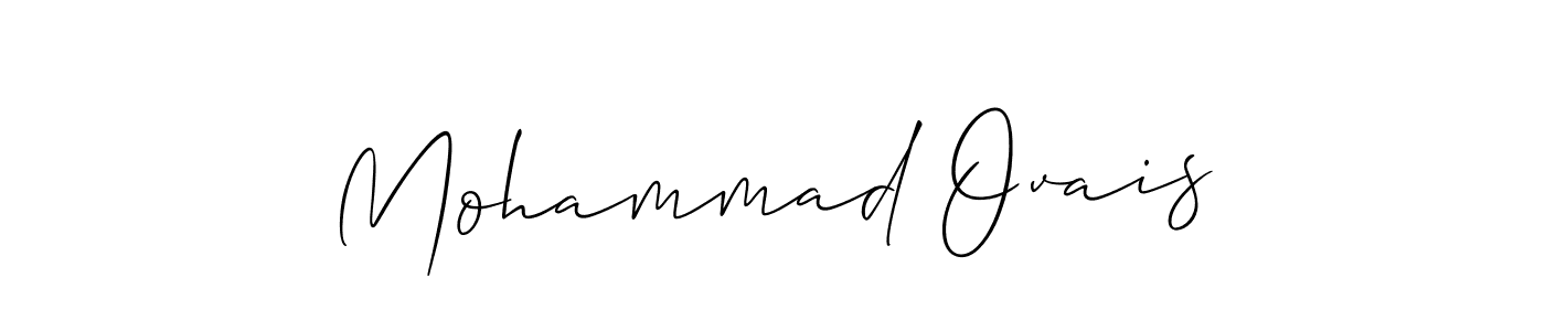 Make a short Mohammad Ovais signature style. Manage your documents anywhere anytime using Allison_Script. Create and add eSignatures, submit forms, share and send files easily. Mohammad Ovais signature style 2 images and pictures png