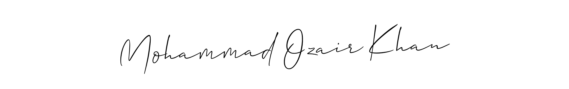 if you are searching for the best signature style for your name Mohammad Ozair Khan. so please give up your signature search. here we have designed multiple signature styles  using Allison_Script. Mohammad Ozair Khan signature style 2 images and pictures png