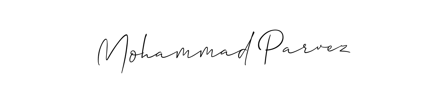 Also You can easily find your signature by using the search form. We will create Mohammad Parvez name handwritten signature images for you free of cost using Allison_Script sign style. Mohammad Parvez signature style 2 images and pictures png