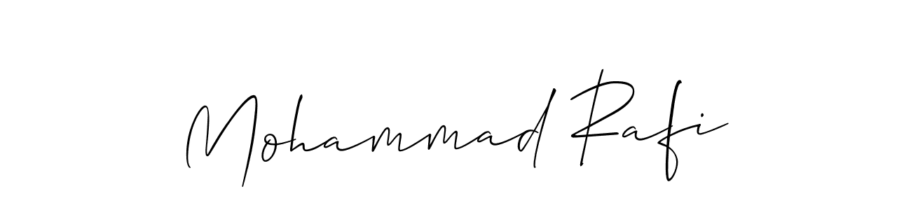Use a signature maker to create a handwritten signature online. With this signature software, you can design (Allison_Script) your own signature for name Mohammad Rafi. Mohammad Rafi signature style 2 images and pictures png