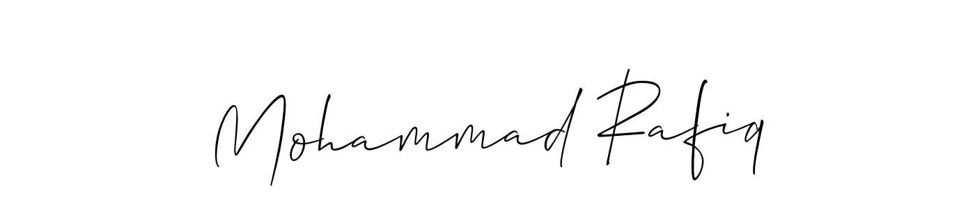 Similarly Allison_Script is the best handwritten signature design. Signature creator online .You can use it as an online autograph creator for name Mohammad Rafiq. Mohammad Rafiq signature style 2 images and pictures png