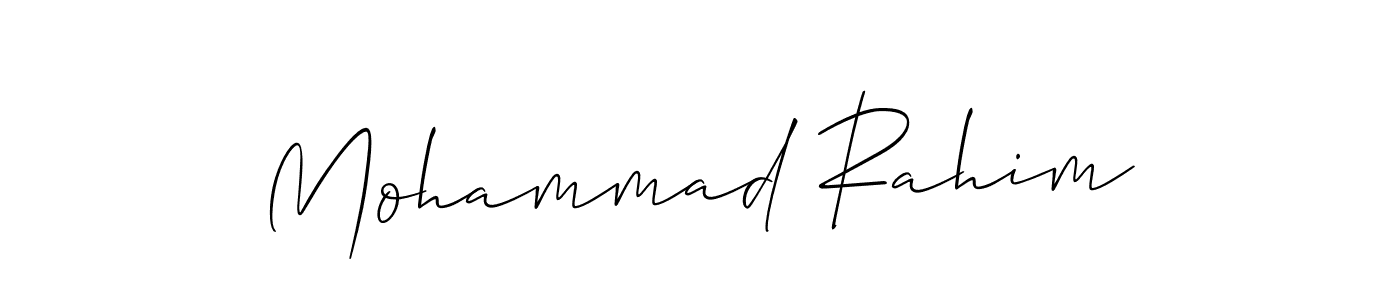 Create a beautiful signature design for name Mohammad Rahim. With this signature (Allison_Script) fonts, you can make a handwritten signature for free. Mohammad Rahim signature style 2 images and pictures png