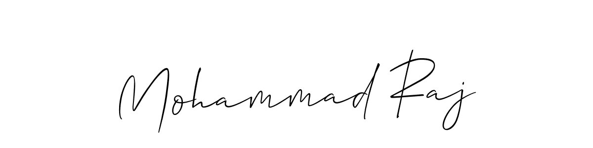 How to make Mohammad Raj name signature. Use Allison_Script style for creating short signs online. This is the latest handwritten sign. Mohammad Raj signature style 2 images and pictures png