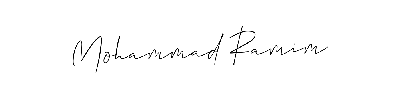 Design your own signature with our free online signature maker. With this signature software, you can create a handwritten (Allison_Script) signature for name Mohammad Ramim. Mohammad Ramim signature style 2 images and pictures png