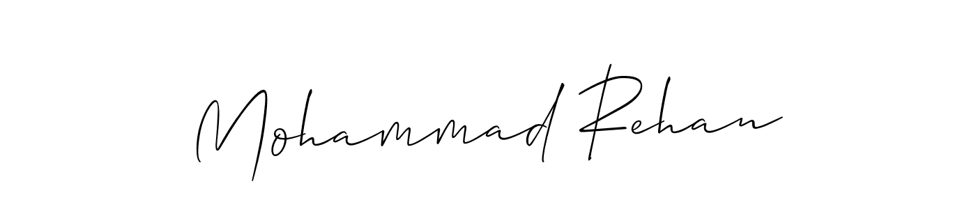 Best and Professional Signature Style for Mohammad Rehan. Allison_Script Best Signature Style Collection. Mohammad Rehan signature style 2 images and pictures png