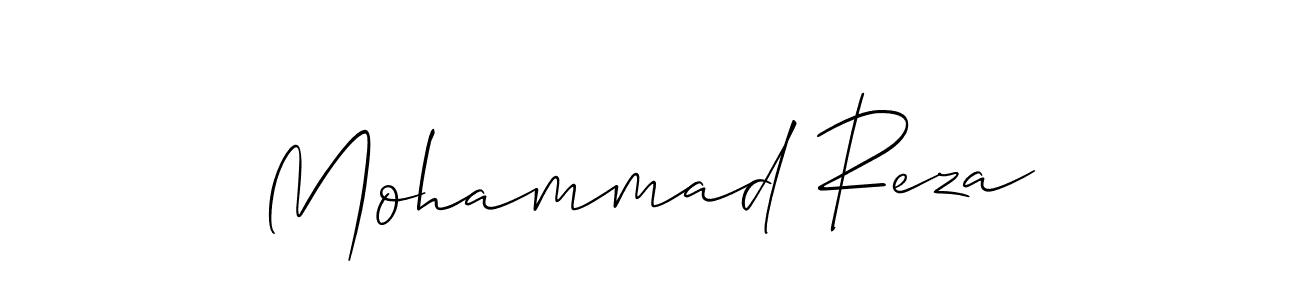 You should practise on your own different ways (Allison_Script) to write your name (Mohammad Reza) in signature. don't let someone else do it for you. Mohammad Reza signature style 2 images and pictures png