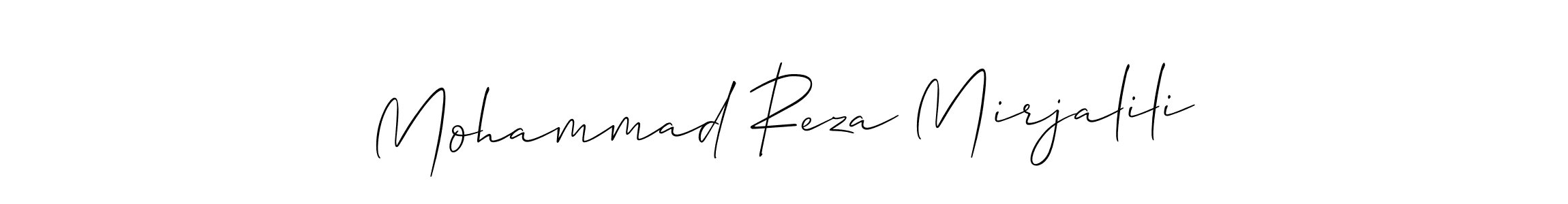 Make a beautiful signature design for name Mohammad Reza Mirjalili. Use this online signature maker to create a handwritten signature for free. Mohammad Reza Mirjalili signature style 2 images and pictures png