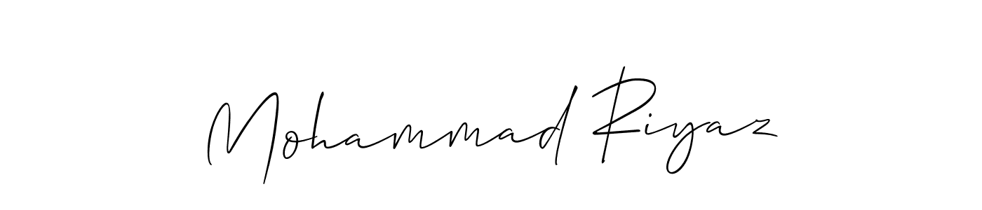 Design your own signature with our free online signature maker. With this signature software, you can create a handwritten (Allison_Script) signature for name Mohammad Riyaz. Mohammad Riyaz signature style 2 images and pictures png