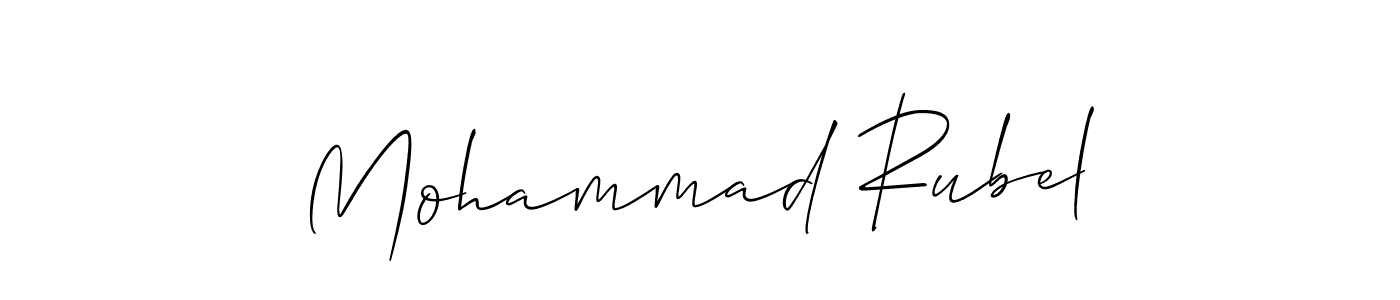 It looks lik you need a new signature style for name Mohammad Rubel. Design unique handwritten (Allison_Script) signature with our free signature maker in just a few clicks. Mohammad Rubel signature style 2 images and pictures png