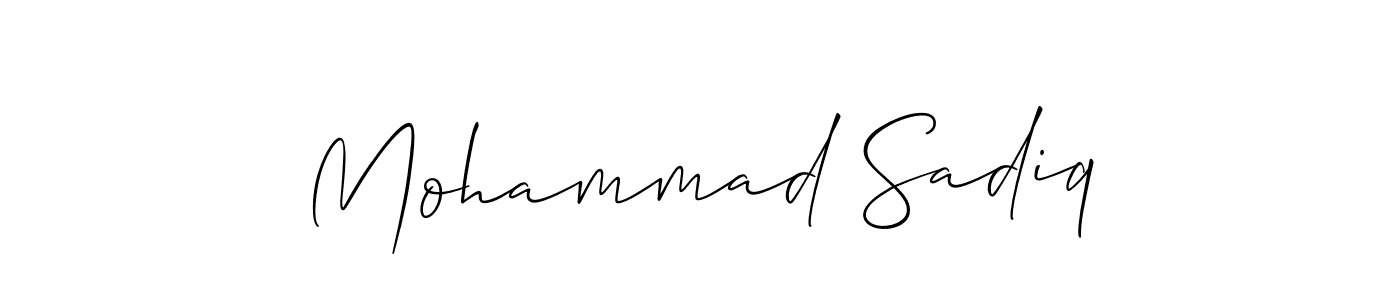 How to Draw Mohammad Sadiq signature style? Allison_Script is a latest design signature styles for name Mohammad Sadiq. Mohammad Sadiq signature style 2 images and pictures png