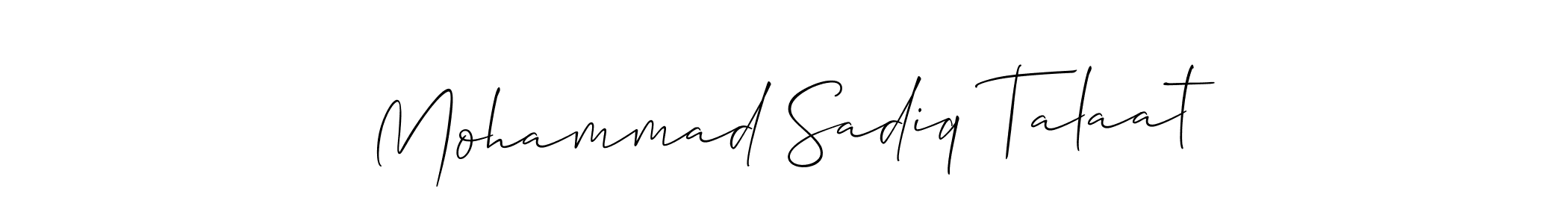 Check out images of Autograph of Mohammad Sadiq Talaat name. Actor Mohammad Sadiq Talaat Signature Style. Allison_Script is a professional sign style online. Mohammad Sadiq Talaat signature style 2 images and pictures png