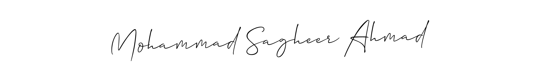 How to Draw Mohammad Sagheer Ahmad signature style? Allison_Script is a latest design signature styles for name Mohammad Sagheer Ahmad. Mohammad Sagheer Ahmad signature style 2 images and pictures png