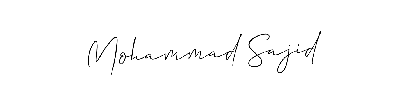 How to Draw Mohammad Sajid signature style? Allison_Script is a latest design signature styles for name Mohammad Sajid. Mohammad Sajid signature style 2 images and pictures png