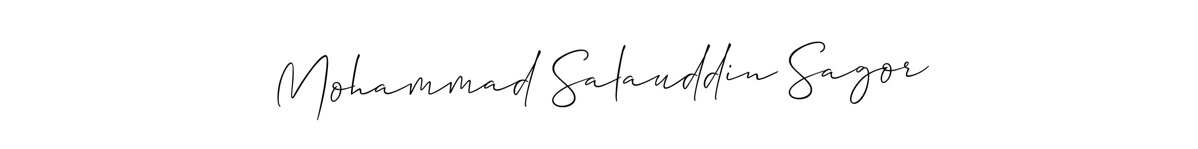 It looks lik you need a new signature style for name Mohammad Salauddin Sagor. Design unique handwritten (Allison_Script) signature with our free signature maker in just a few clicks. Mohammad Salauddin Sagor signature style 2 images and pictures png