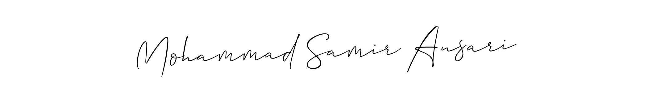Also we have Mohammad Samir Ansari name is the best signature style. Create professional handwritten signature collection using Allison_Script autograph style. Mohammad Samir Ansari signature style 2 images and pictures png