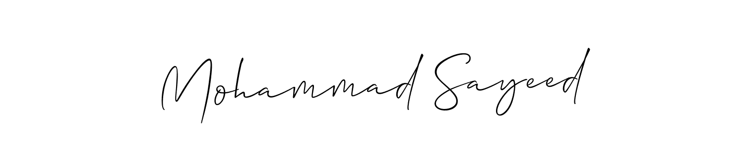 Make a beautiful signature design for name Mohammad Sayeed. Use this online signature maker to create a handwritten signature for free. Mohammad Sayeed signature style 2 images and pictures png