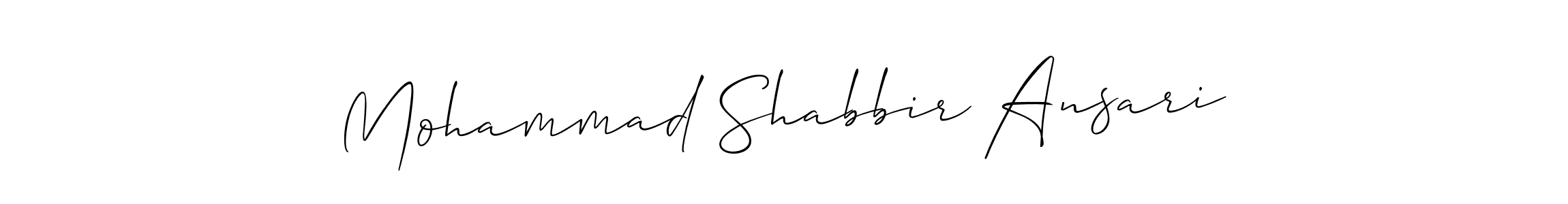 Allison_Script is a professional signature style that is perfect for those who want to add a touch of class to their signature. It is also a great choice for those who want to make their signature more unique. Get Mohammad Shabbir Ansari name to fancy signature for free. Mohammad Shabbir Ansari signature style 2 images and pictures png