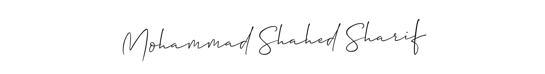 How to Draw Mohammad Shahed Sharif signature style? Allison_Script is a latest design signature styles for name Mohammad Shahed Sharif. Mohammad Shahed Sharif signature style 2 images and pictures png