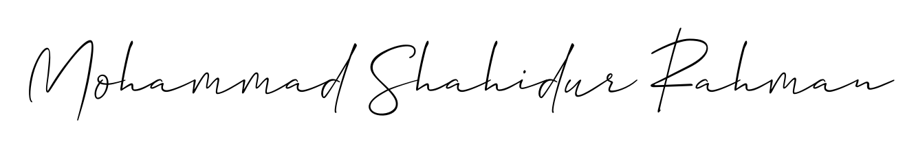 Looking for an artistic signature for Mohammad Shahidur Rahman? The Allison_Script calligraphy style gives a sophisticated flow suitable for business cards and emails. Mohammad Shahidur Rahman signature style 2 images and pictures png