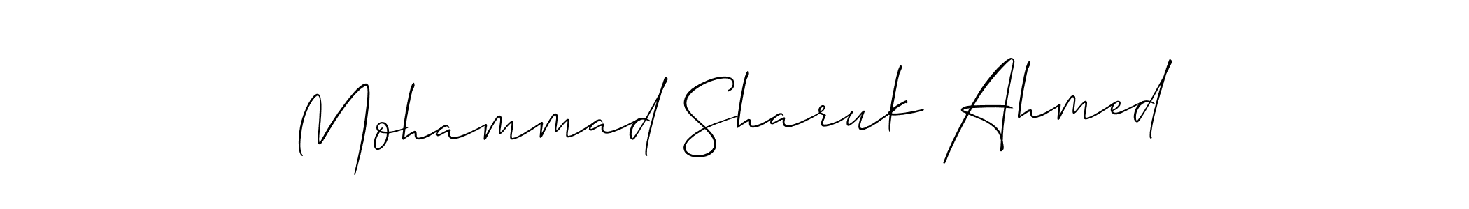 Make a short Mohammad Sharuk Ahmed signature style. Manage your documents anywhere anytime using Allison_Script. Create and add eSignatures, submit forms, share and send files easily. Mohammad Sharuk Ahmed signature style 2 images and pictures png