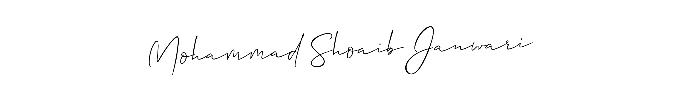 Design your own signature with our free online signature maker. With this signature software, you can create a handwritten (Allison_Script) signature for name Mohammad Shoaib Janwari. Mohammad Shoaib Janwari signature style 2 images and pictures png