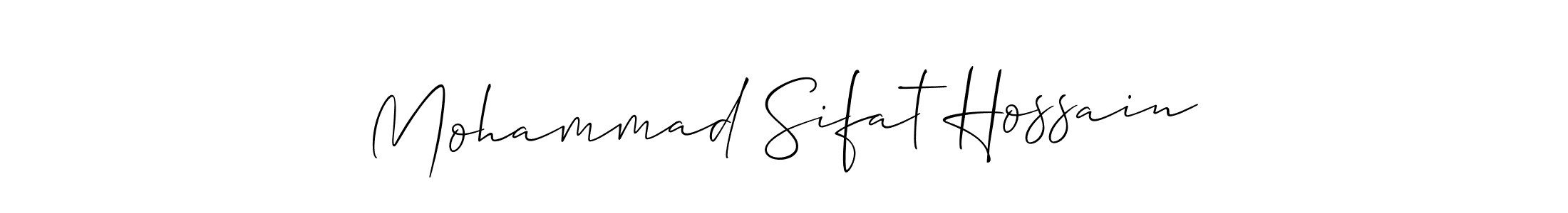 Make a beautiful signature design for name Mohammad Sifat Hossain. With this signature (Allison_Script) style, you can create a handwritten signature for free. Mohammad Sifat Hossain signature style 2 images and pictures png