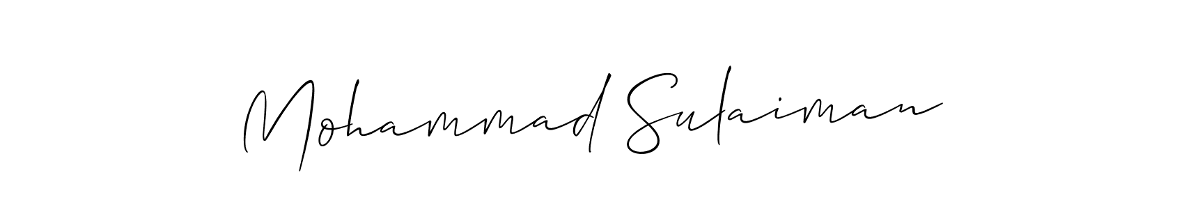 Make a beautiful signature design for name Mohammad Sulaiman. Use this online signature maker to create a handwritten signature for free. Mohammad Sulaiman signature style 2 images and pictures png